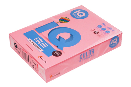 Бумага для офисной техники цветная IQ COLOR neon розовая А4 80г/м2 500л Mondi