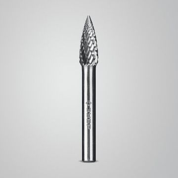 ЗУБР 8х20 мм, тип G (парабола с острым углом), хв-к 6 мм, твердосплавная борфреза, ПРОФЕССИОНАЛ (28806-8-20)