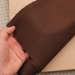 Микрофибра 0,7 мм а-ля велюр, цвет темно-коричневый, лист 140*50 см