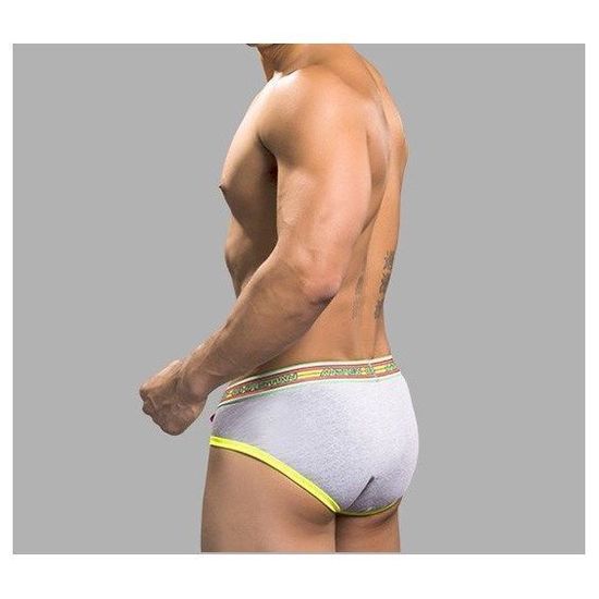 Мужские трусы брифы серые Andrew Christian Brief Grey AC9616