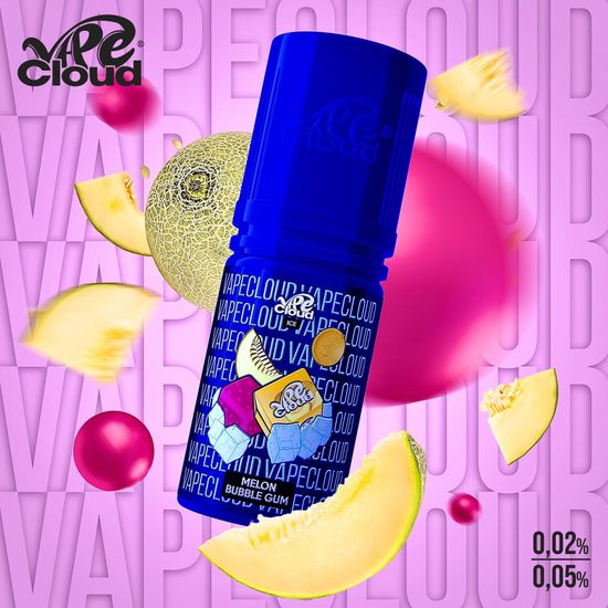 VAPE CLOUD Melon Bubble Gum Ice - Дынный бабл гам со льдом 0.02 %
