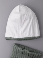 Шапка для девочки осенняя c ушками и снуд