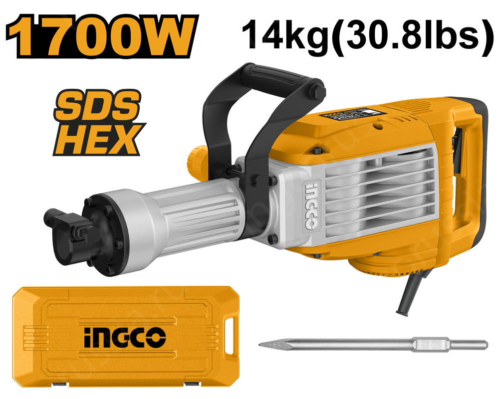 Отбойный молоток SDS-HEX 1700 Вт INGCO PDB170068 INDUSTRIAL