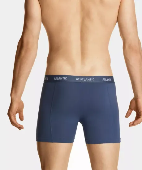 Трусы мужские боксеры (3шт), Atlantic 3MH-047, красные + серо-голубые + темно-синие