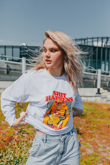 Лонгслив HOOK Андердог белый