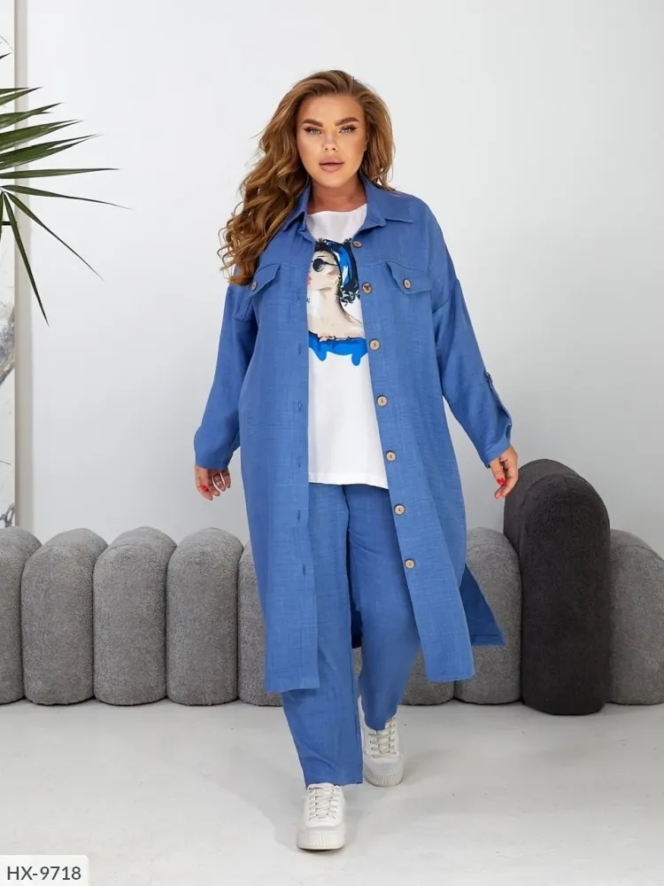 Костюм тройка HX-4695 Фабрика Моды