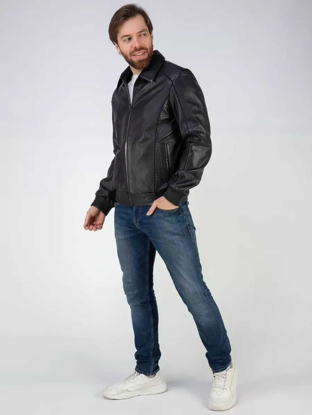 Кожаная куртка демисезонная Турция