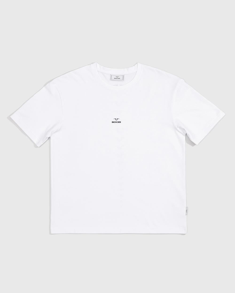 Футболка свободного кроя, белый, размер XXXL