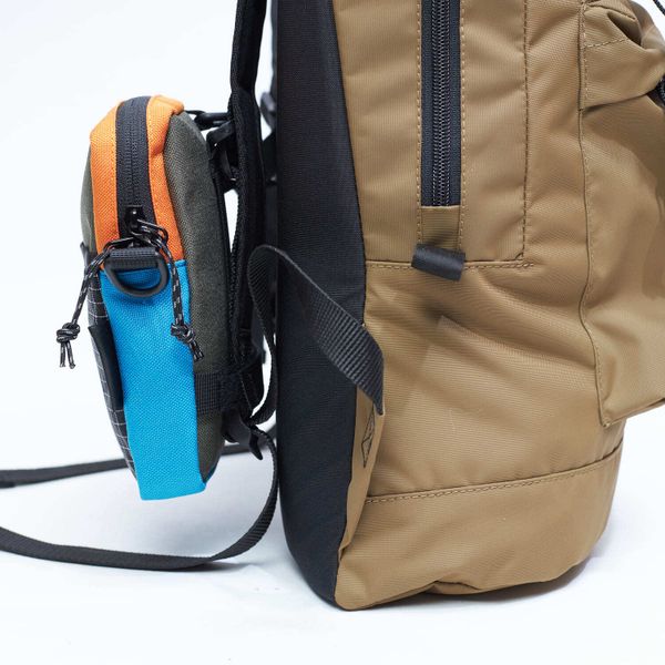 Сумка GO Minipouch темно-синяя / хаки / оранжевая - фото 2