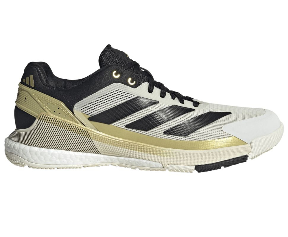 Мужские кросовки для Padel Adidas Crazyquick Boost Padel - white/core black/gold metallic