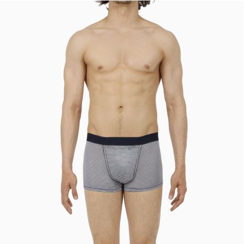 Мужские трусы боксеры в темно-синюю полоску HOM SIMON Boxer Briefs HO1 359850_4000RA