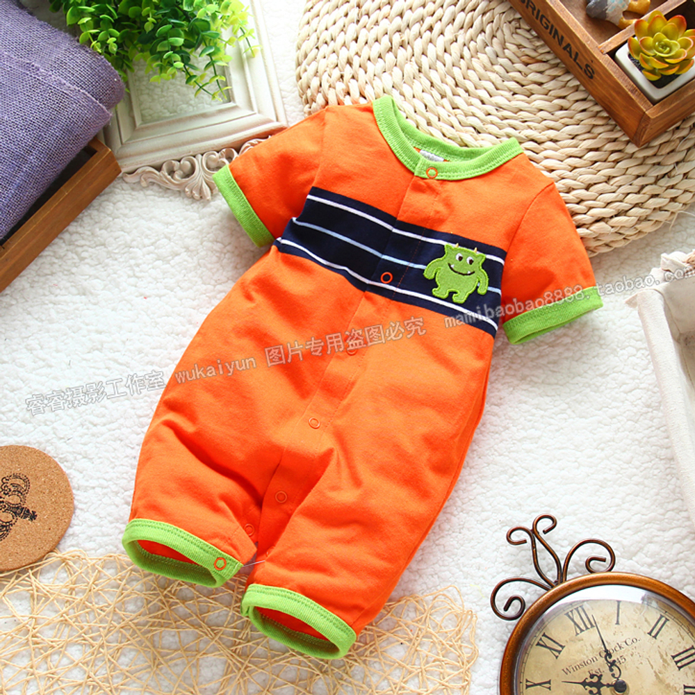 Комбинезон детский с аппликацией инопланетянина