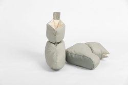 Сапожки-носочки пуховые German Grass Comfort Socks Travel Grass Grey светло-серые