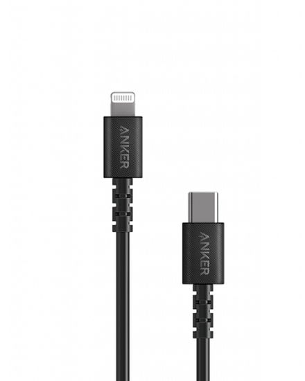 USB кабель Anker Powerline Select+ Lightning-USB-C для iPhone 0,9м Black (Чёрный)