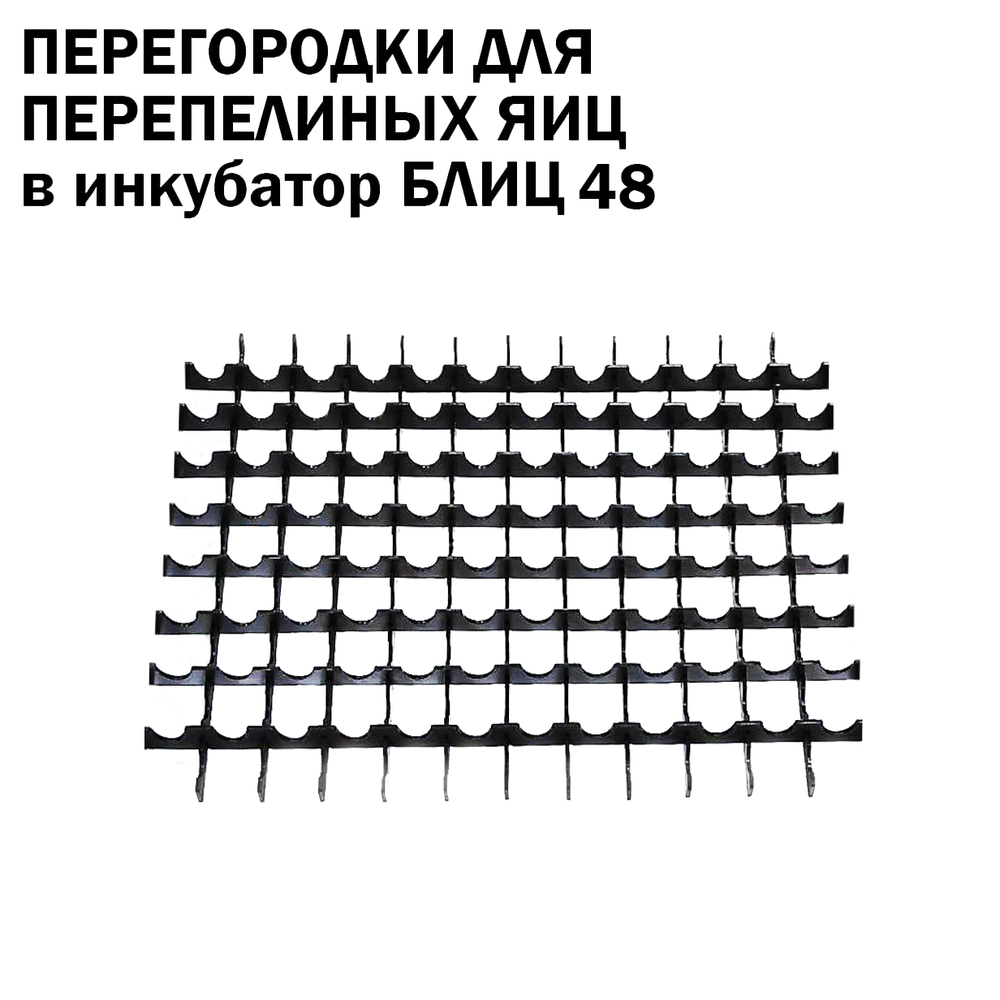 Перегородки в лоток для 108 перепелиных яиц в Блиц-48