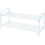 Этажерка для обуви 2 полки 790*330*360 матовый белый ЭТК2/МБ