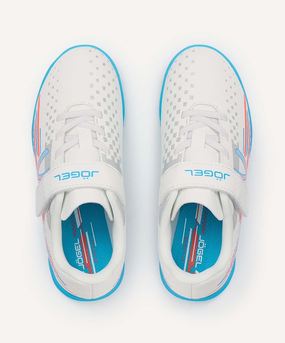 Бутсы зальные Evofly IN Talant White/blue, детский