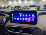 Магнитола для Hyundai Santa Fe 4 2018-2021 - Canbox H-Line 0420 монитор 12.3" QLED в стиле BMW на Android 10, ТОП-процессор, CarPlay, 4G SIM-слот