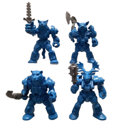 Набор солдатиков «Битвы Fantasy» Звероботы №1 Арктика (с оружием)