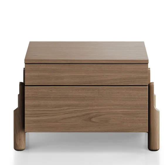 Тумба прикроватная Basic 2 ящика ширина 60 см (натуральный дуб)