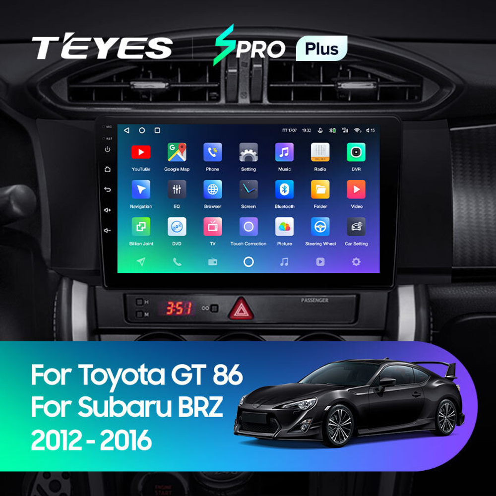 Teyes SPRO Plus 9" для Toyota GT 86 2012-2016