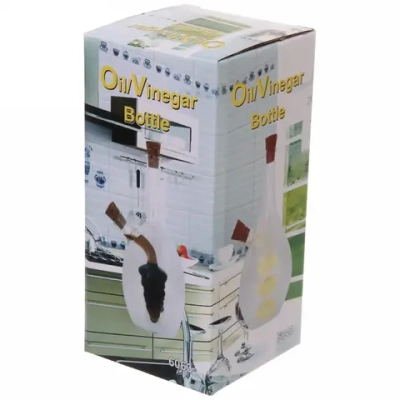 Бутылка стеклянная для специй 500мл «Хай-Тек» с пробковой крышкой, гроздь винограда