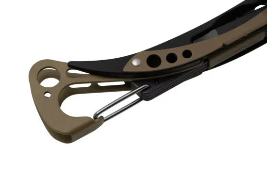 Мультитул-инструмент Leatherman Мод. Skeletool BLACK COYOTE TAN (7 инструментов)(10см)(142г.)