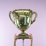 Шар (31''/79 см) Фигура, Кубок Чемпиона, Ты №1, Золото, 1 шт.