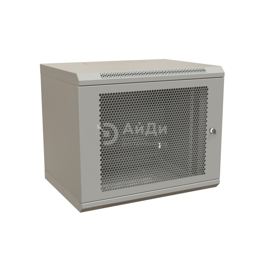 Шкаф телекоммуникационный настенный WRline WR-TW-1245-SD-RAL7035