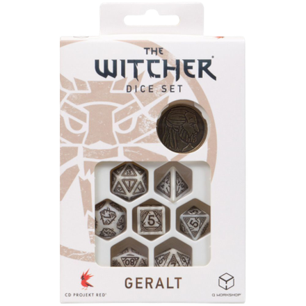Набор игральных костей Ведьмак: Геральт - Белый Волк