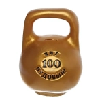 Копилка из гипса «Гиря» 26см золотой