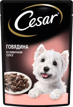 Cesar Говядина в сливочном соусе 85г.*28шт.