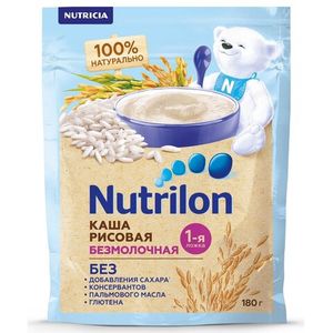 КАША NUTRILON БЕЗМОЛОЧНАЯ РИСОВАЯ 180ГР
