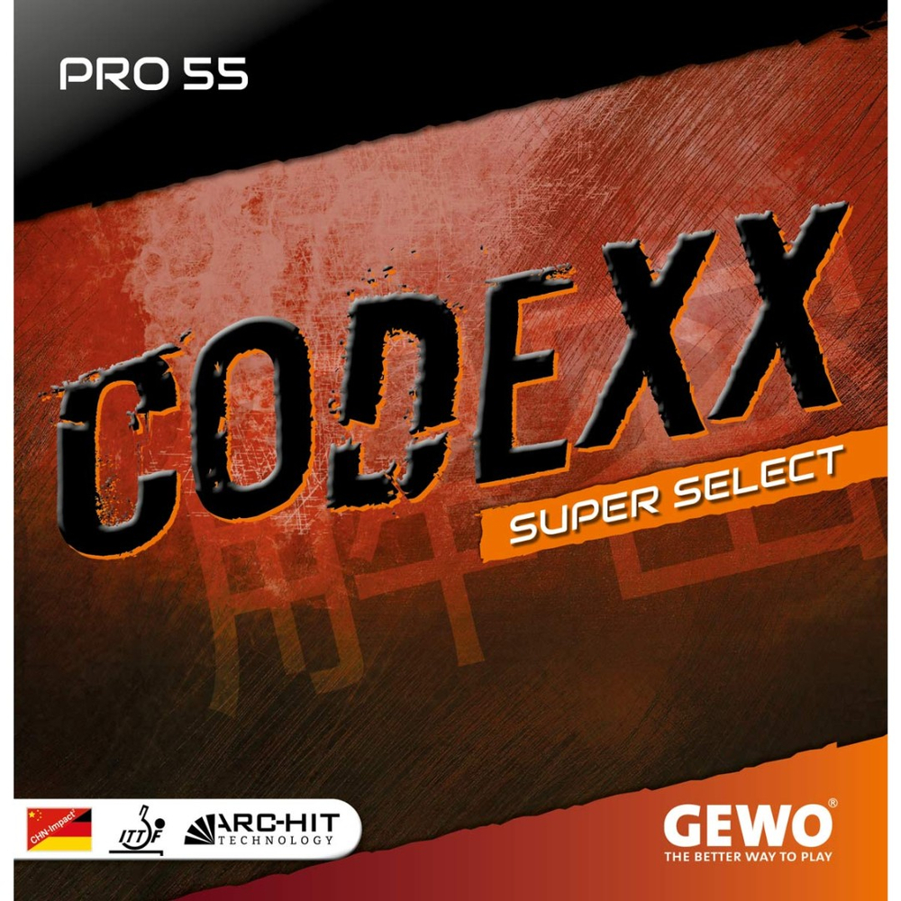 Накладка для настольного тенниса GEWO Codexx Pro 55 Super Select
