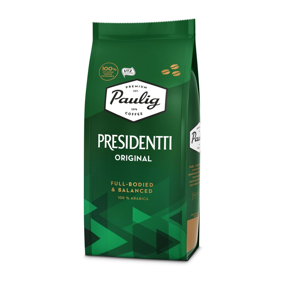 Кофе в зернах Paulig Presidentti Original, 250 г