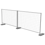 Инвентарное строительное ограждение ИСО Евро 2030, цинк