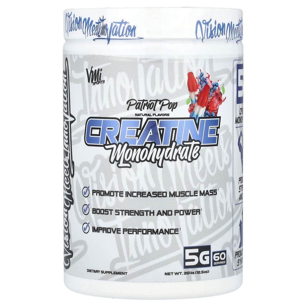 VMI Sports, Моногидрат креатина, Patriot Pop, 354 г (12,5 унции)