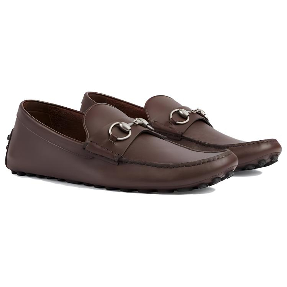 GUCCI Horsebit-deatil Leather Loafers