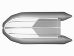 Лодка ПВХ X-River Rocky 415 НДВД + усиленное дно и баллон + фальшборт, оранжнво-серый/фурнитура белая
