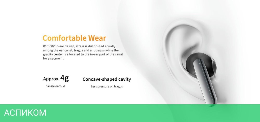 Наушники QCY AilyBuds Pro Black (BH23HT10A)