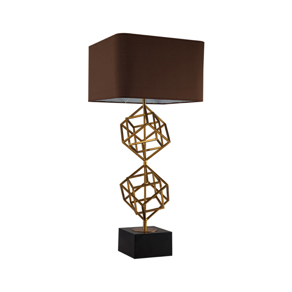 Настольная лампа Matrix 1 brass