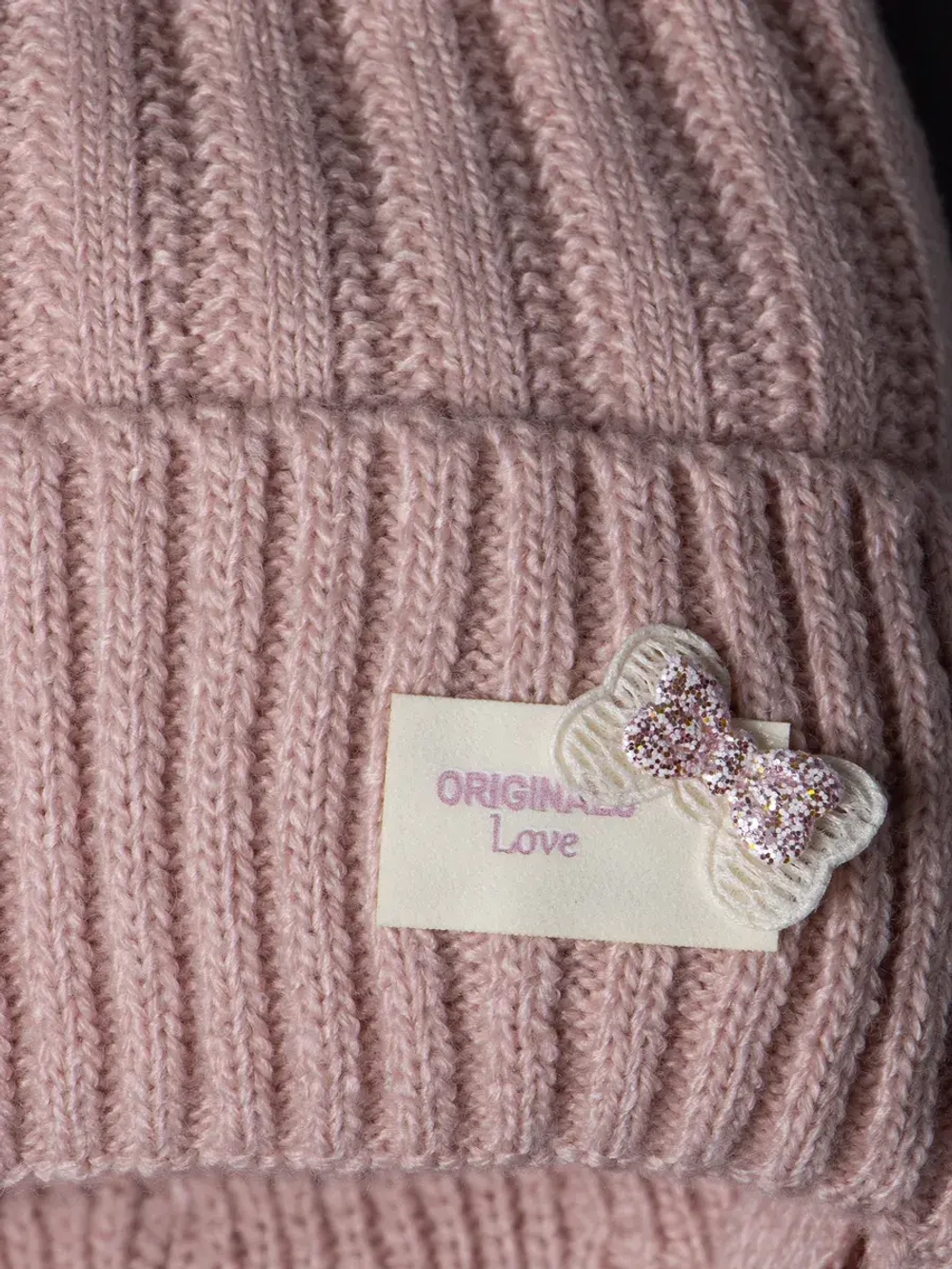 Шапка для девочки с ушками осенняя