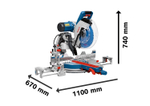 Торцовочная пила GCM 12 GDL BOSCH 0601B23600