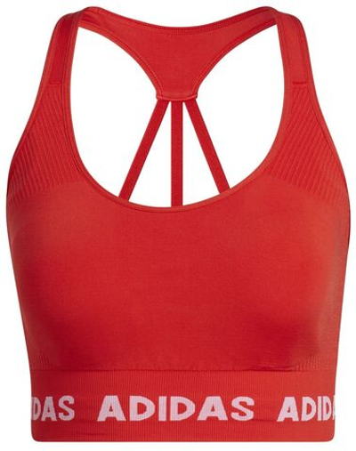 Теннисный бюстгальтер Adidas Training Aeroknit Bra - Red