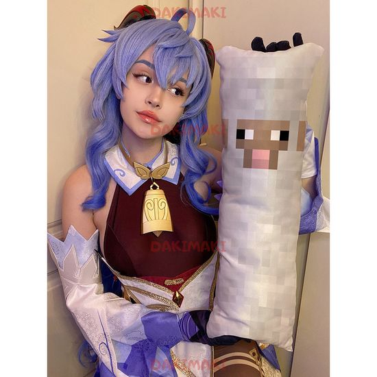 Мини дакимакура Овца Майнкрафт | Minecraft арт. M1227, 60х20 см