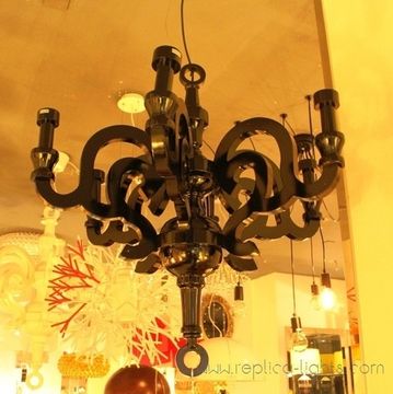 replica Paper chandelier lamp black D70