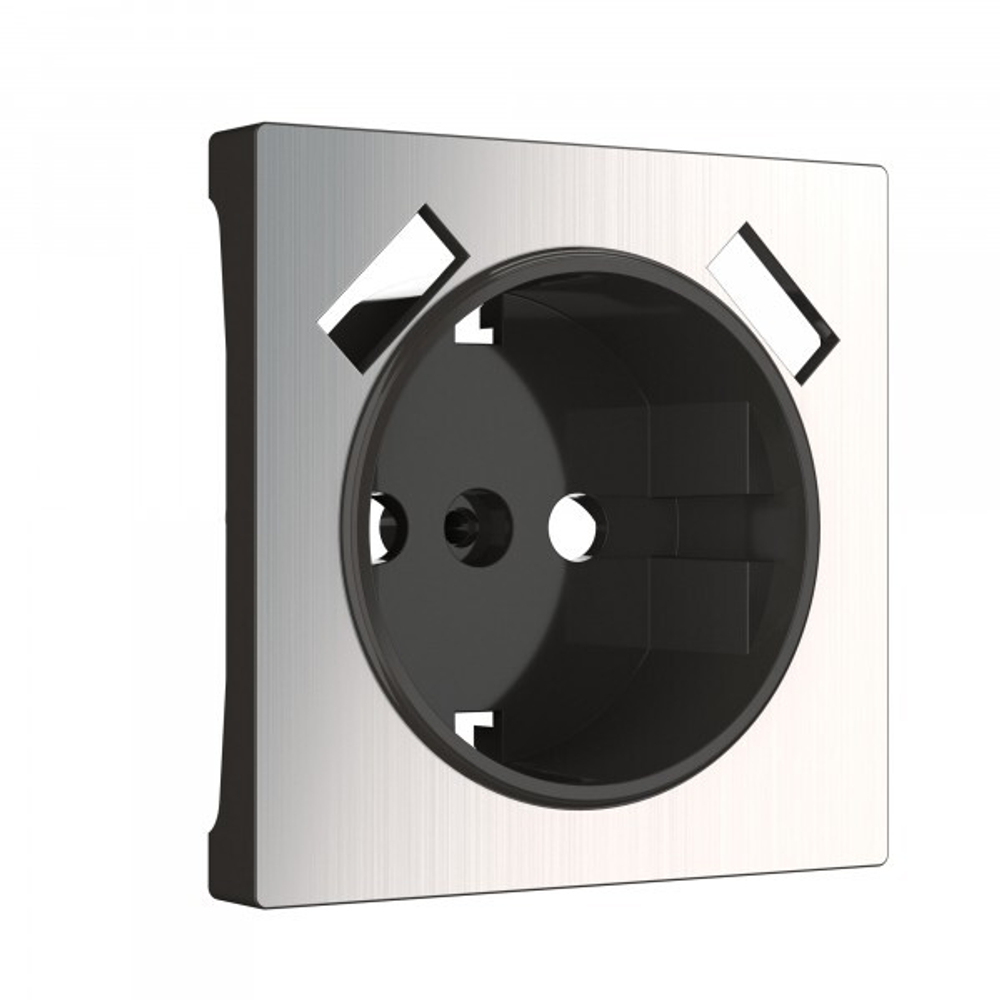 Накладка для розетки USB (глянцевый никель)