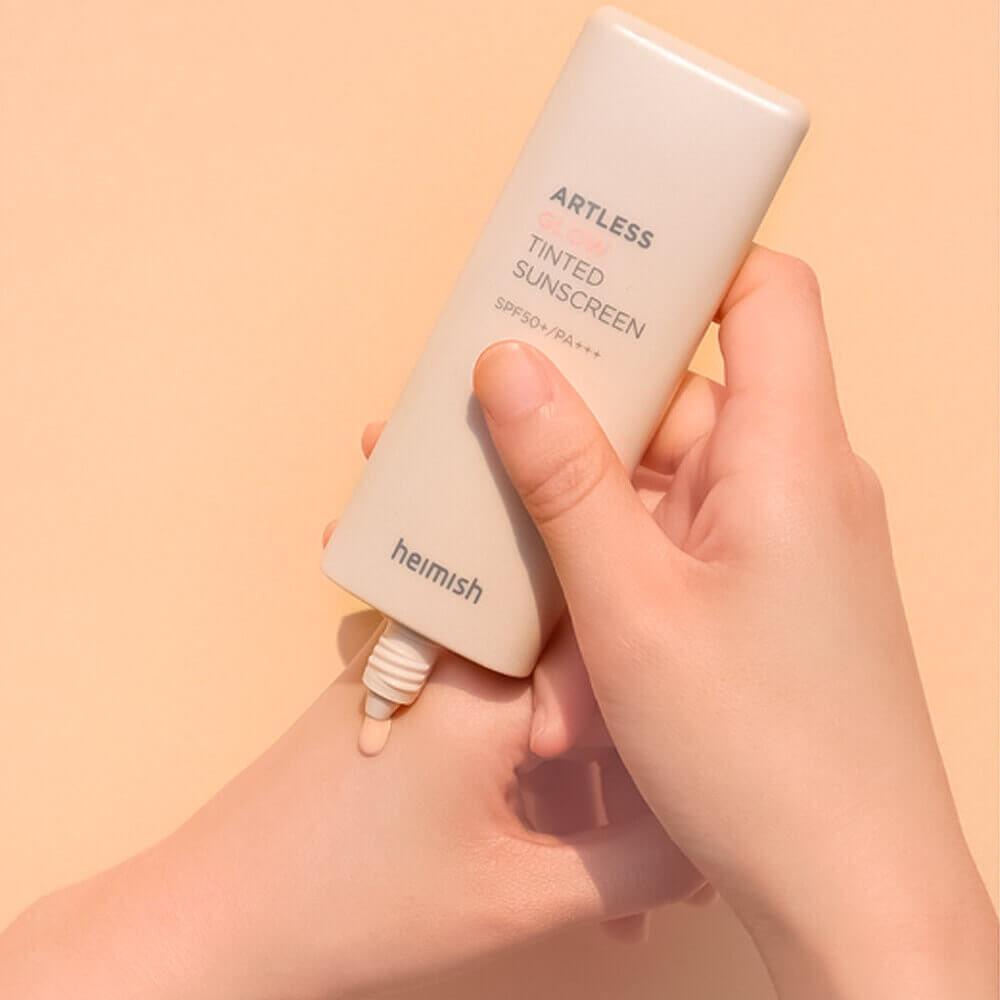 Heimish Тонирующий санскрин с сияющим финишем Artless Glow Tinted Sunscreen SPF50+ PA+++, 40 МЛ