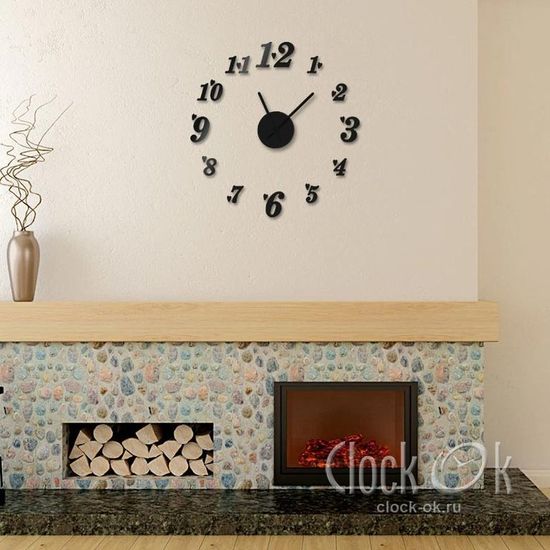 Настенные 3D часы Love Time