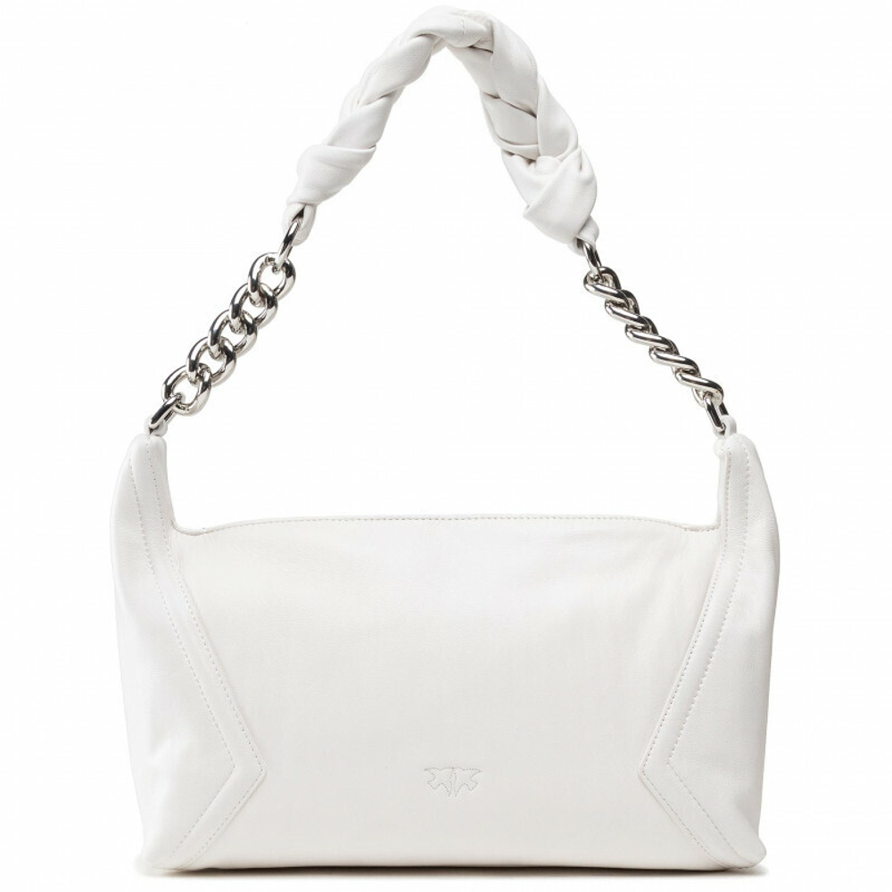 MEDIUM HOBO SOFT KNOT - white